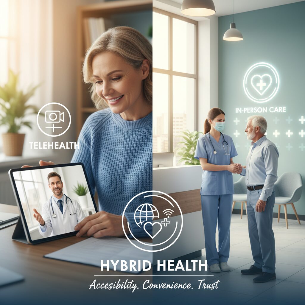 hybrid clinic telehealth & in person